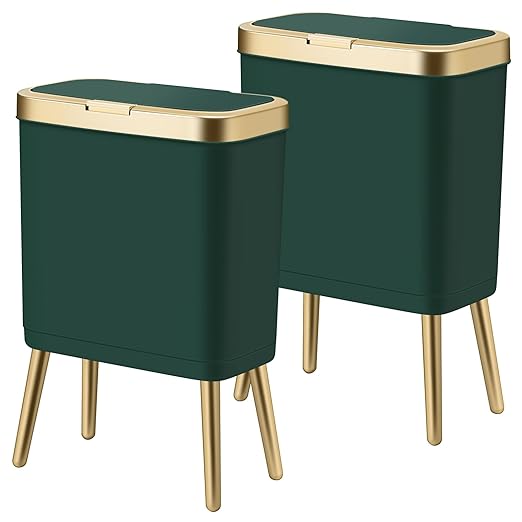 Procade 2Pack Gold Trash Can by MostPopularTrashCans