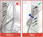Rich&Ray Magnetic Reusable Silicone Cable Ties, Phone Cord Holder, Magnetic - Image 2