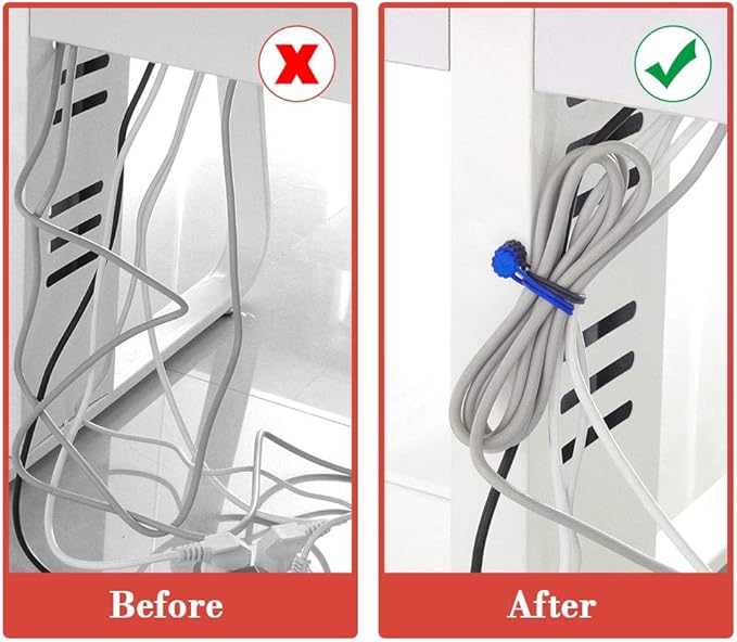 Rich&Ray Reusable Silicone Twist Ties, Magnetic Cable Ties - Image 2
