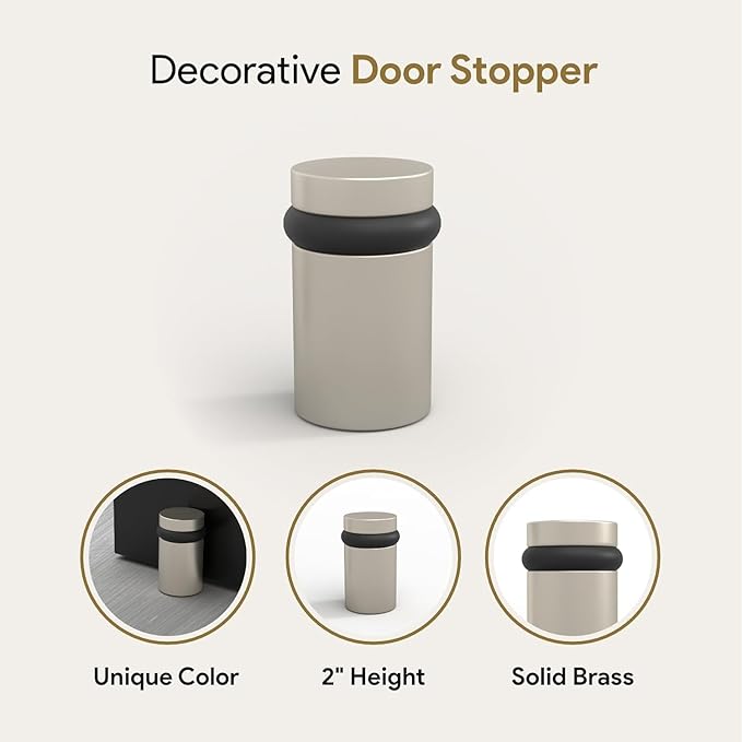 Mega Handles Floor Door Stopper, Quickly Installed Wall Protector, Wall - Image 4