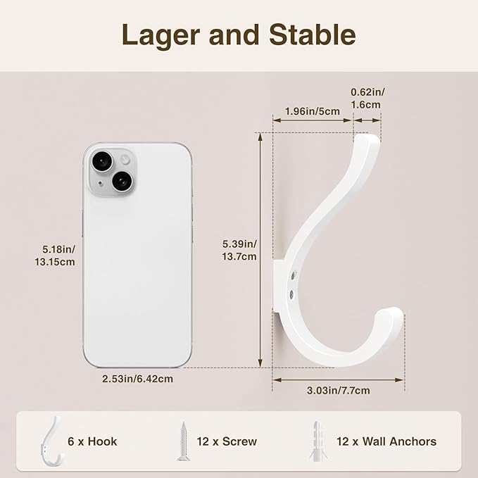 Wall Hooks for Hanging Coat/Backpack - Image 2