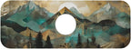 Kitchen Sink Splash Guard Faucet Mat Mountains Trees Landscape Sunrise 15"x5.5" - Image 7