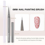 3Pcs Nail Art Brushes Set for Flower Petal Butterfly Drawing, 3D Gel Acrylic - Image 5