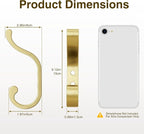 Large Wall Hooks for Hanging Coats: Heavy Duty Wall-Mount Hanger, Mudroom Hooks - Image 8
