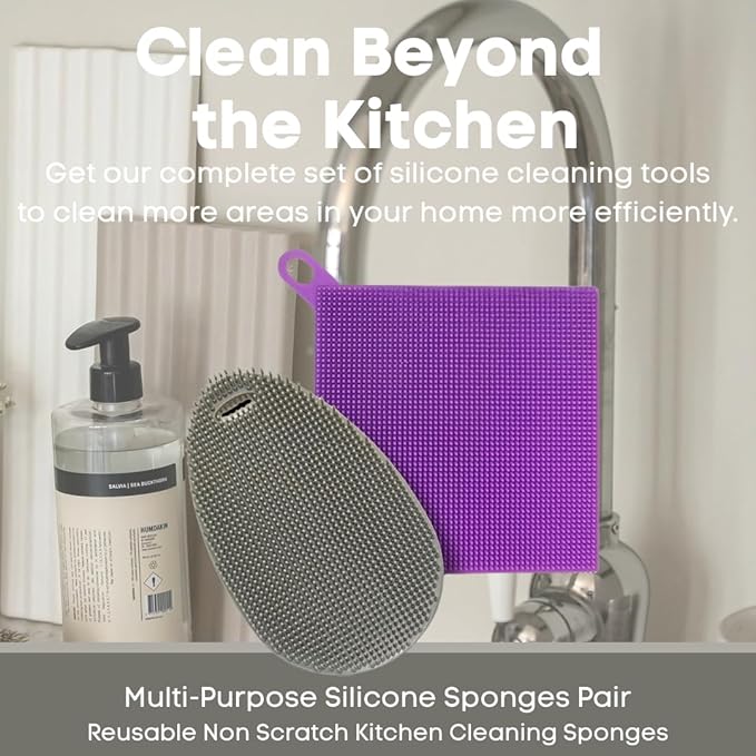 Silicone Dish Sponge Dish Scrubber - Image 2