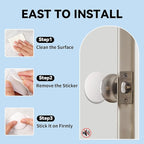 JULBEAR Door Stopper Wall Protector, Absorbent Silicone, Door Handle Bumpers - Image 3