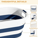 43L Collapsible Laundry Basket Plastic, Pop Up Laundry hamper/Storage Container - Image 4