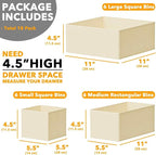 SpaceAid Drawer Organizer for Clothes, 18 Pack Dresser Drawer Organizer Bins - Image 6