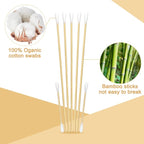 Organic Bamboo - Fiber Cotton Swab Bundle: 800 Standard - Image 2