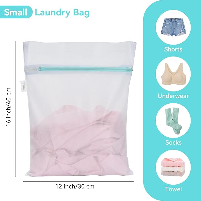 OTraki Mesh Laundry Bag for Delicates 12x16 inch Small Laundry Wash Bags for - Image 6