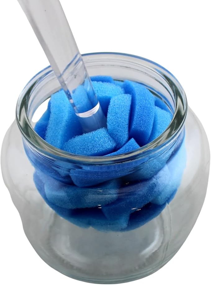 Soft Touch Kitchen Glassware Multi-Purpose Sponge Puff Dish Brush 11.5" - Image 3