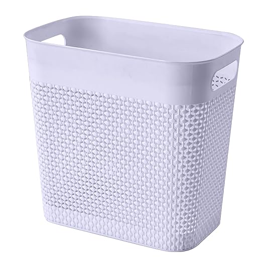 UUJOLY Plastic Small Trash Can Wastebasket, Garbage Container Basket by UUJOLY