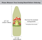 Cute Mushroom Frog Ironing Board Cover and Pad 15x54 Heavy Duty Padding - Image 6