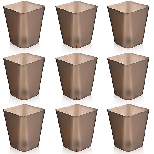 Hoolerry 9 Pieces Garbage Can 2 Gallon Small Trash Cans Bulk Bathroom Trash Bin by Hoolerry