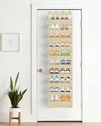 AOODA 10 Tier Clear Over The Door Shoe Organizer Storage, Deep Pockets Large - Image 5