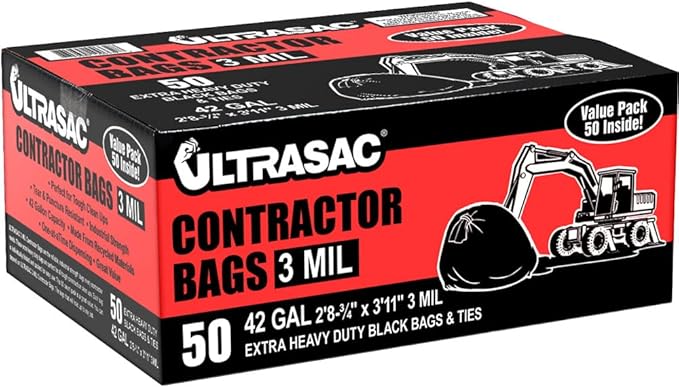 Ultrasac Contractor Bags, 42 Gallon, 32.75" X 47" - Image 6