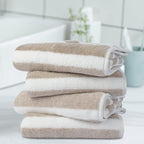 KinHwa Microfiber Hand Towels for Bathroom Soft and Absorbent Face Towels Brown - Image 6