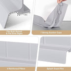 Sink Splash Guard with Suction Cups, Silicone Water Guard - Image 5