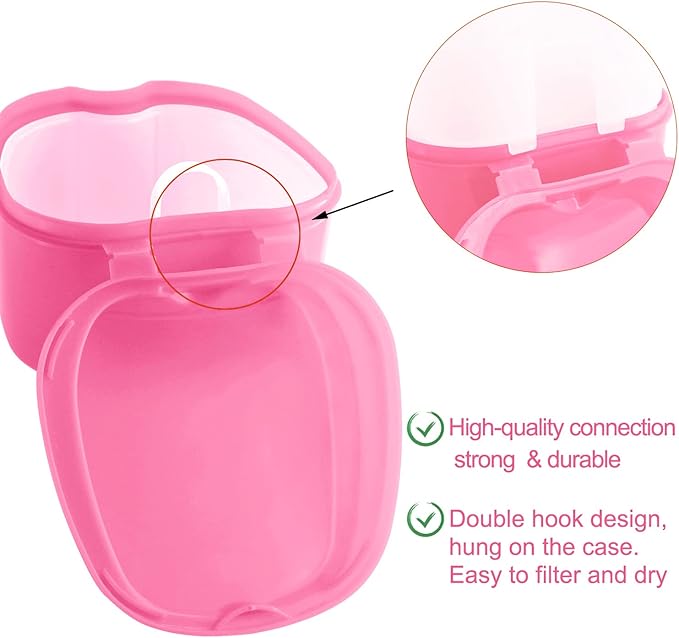 Keedolla Denture Cleaning Case Orthodontic Dental Retainer Container, Denture - Image 3