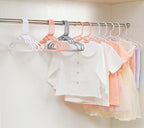 40pcs Grey Baby Nursery Closet Hangers, Non-Slip Laundry Infant Pant Hanger - Image 4