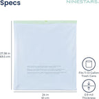 NINESTARS 13 Gallon Extra Thick Drawstring Trash Bags, Heavy Duty Leak-Proof - Image 4