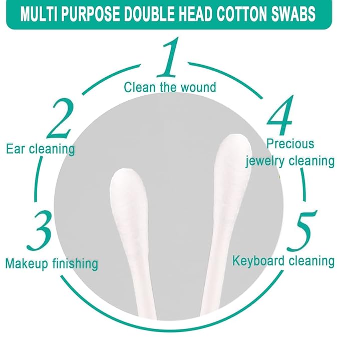 1000 Pack Cotton Swabs, Individually Wrapped Cotton Swab, Individually Wrapped - Image 2
