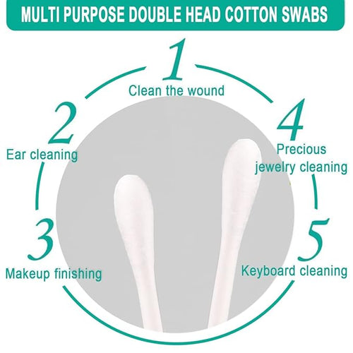 1000 Pack Cotton Swabs, Individually Wrapped Cotton Swab, Individually Wrapped - Image 2