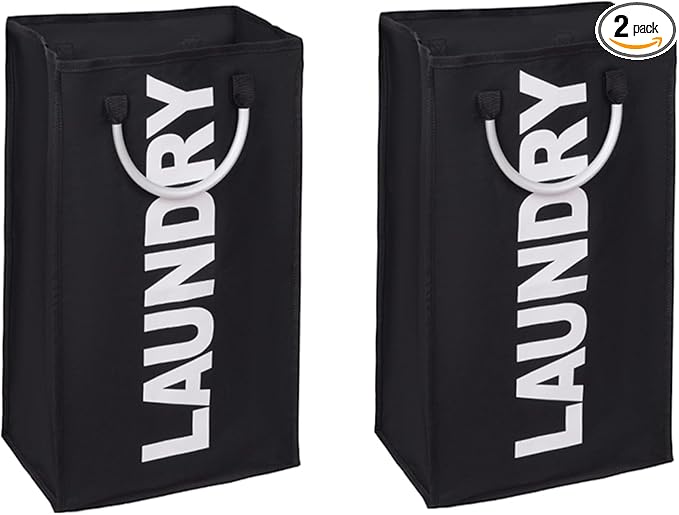 2-Pack Laundry Basket, Durable Handles by Abuzhen