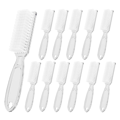 12 Pcs Handle Grip Cleaning Brushes, Hand Fingernail Nail Scrub Manicure Brush by SQULIGT