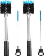 2-in-1 Bottle and Straw Cleaning Brush, Long Handle Water Bottle Cleaner Brush by mosolan