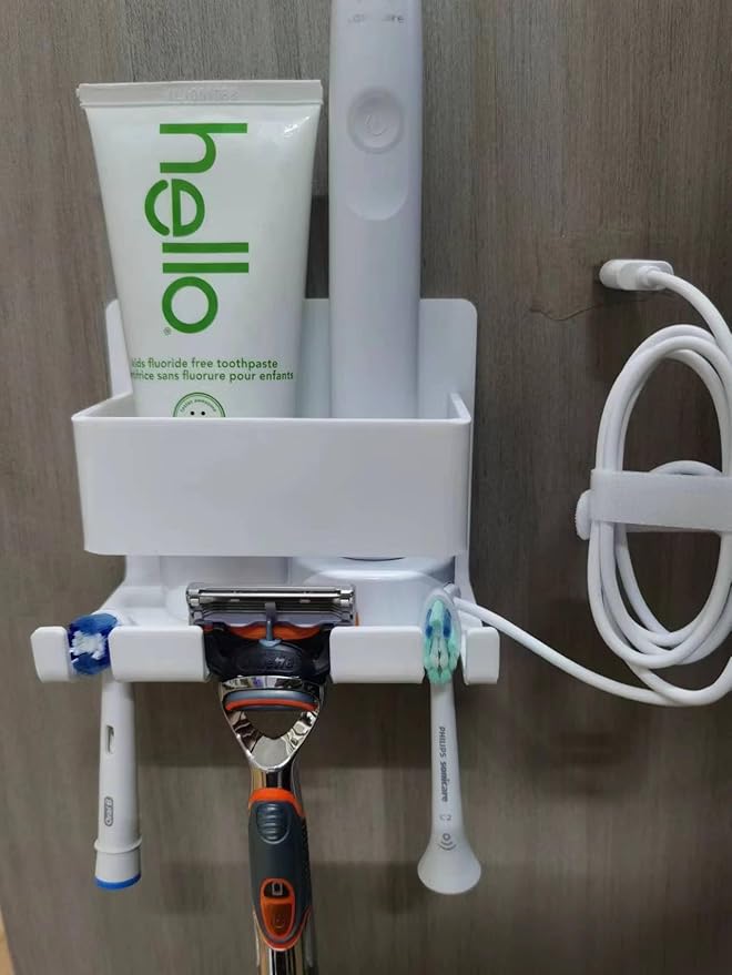 Electric Toothbrush Holder Wall Mounted, Electric Toothbrush Cord Organizer - Image 6
