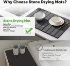 Stone Dish Drying Mat for Kitchen Counter - Image 5