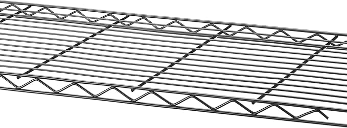 Xcity Storage Shelves, 1 Tier Heavy Duty Metal Shelving Unit, 350 LBS Capacity Adjustable Steel Wire Shelf Organizer for Pantry, Kitchen, Garage, 14" D x 30" W x 15" H, Black - Image 4