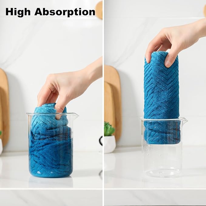 100% Cotton Kitchen Towels and Dishcloths Set - Image 6