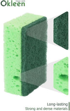 Green Multi Use Scrub Sponge. Made in Europe. 18 Pk, 4.3x2.8x1.4 inches. - Image 6