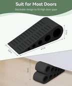 1.9 Inches Heavy Duty Door Stopper, 2 Pack Rubber Door Stop, Door Stoppers - Image 4