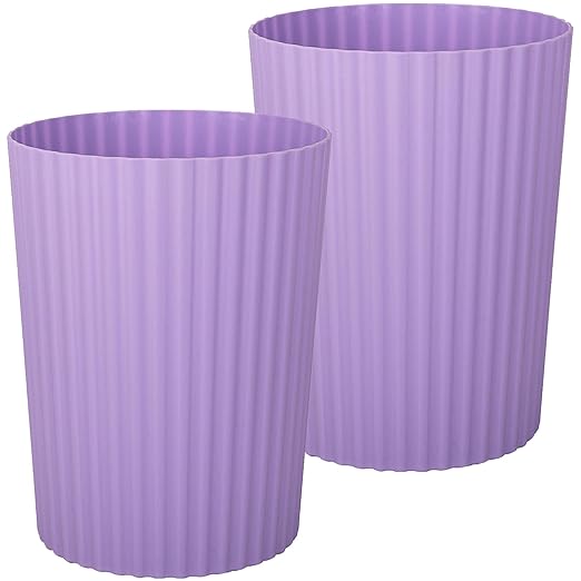 JiatuA Small Trash Can Plastic Wastebasket Round Garbage Container Bin by JiatuA