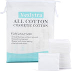 Square Cotton Pads for face, Cotton Squares for Face, Lips & Eyes, 100% Pure by Vexlytra