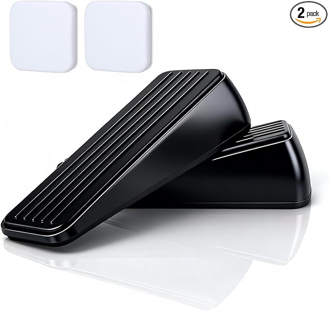 2 Pack Door Stoppers, Zinc Alloy Door Stop by weelott