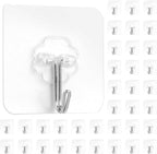 Adhesive Hooks for Hanging, Adhesive Wall Hooks, Shower Hooks, Utility Hooks by anpiwshjo