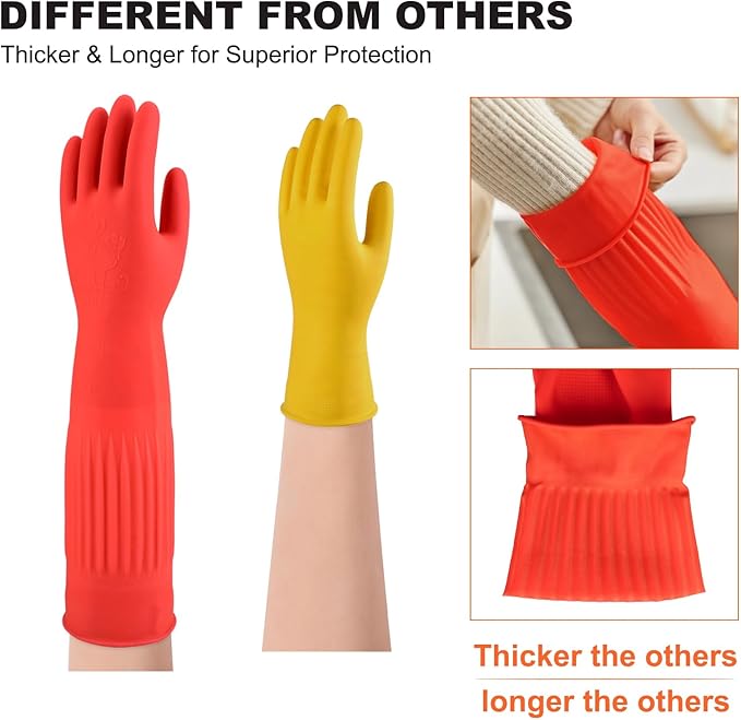 North Tower Kitchen Washing Room Gloves Fleece Lined, Waterproof - Image 5