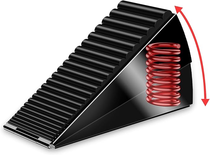 Strongest Door Stoppers for Bottom of Door- Spring Heavy Duty Door Stop Wedge by AIMAXINKE