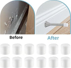 25 Pack Door Stop Tips & Caps 0.39" White Rubber Door Stop Replacement - Image 4