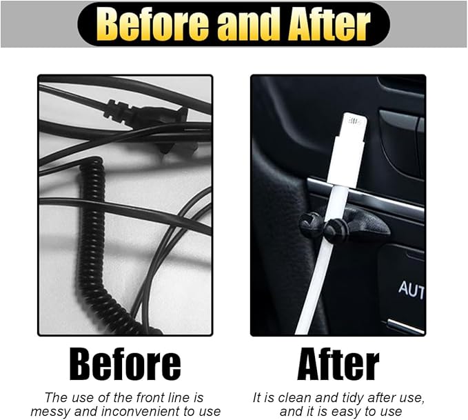 8PCS Car Cable Clips USB Cable Line Clip Holder - Image 4