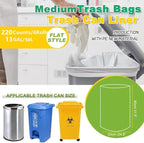SWIHELP Tall Kitchen Trash Bags 13 Gallon Garbage Bags 50 Liters Plastic Trash - Image 2