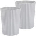 JiatuA Small Trash Can Plastic Wastebasket Round Garbage Container Bin by JiatuA