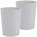JiatuA Small Trash Can Plastic Wastebasket Round Garbage Container Bin by JiatuA