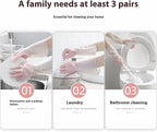 Rubber Dishwashing Gloves for Kitchen 4 Pairs Cleaning Household Dish Washing - Image 4