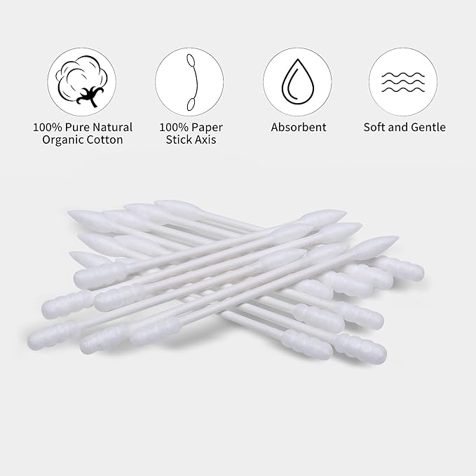White Cotton Swabs Spiral Pointed - Image 5