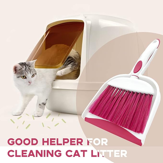 Dust pan, Mini Dustpan and Brush Set, Small Broom and Dustpan Set, Small Hand - Image 8